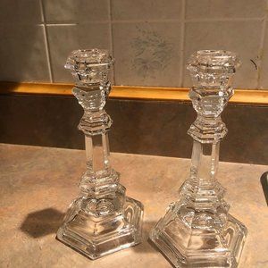 Tiffany & Company Plymouth Crystal candlesticks